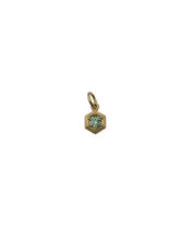 Load image into Gallery viewer, Petite Phoenix Flame Pendant - 18k Light Green Montana Sapphire
