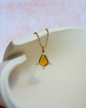 Load image into Gallery viewer, The Fates Pendant - 2.16ct Portrait Cut Orange Tourmaline