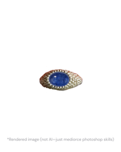 Load image into Gallery viewer, Mycenaean Pebble Signet—Ceylon Blue Sapphire