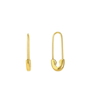 Load image into Gallery viewer, Safety Pin Drop Earrings
