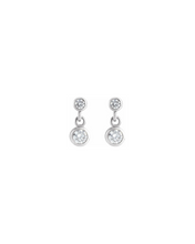 Load image into Gallery viewer, Double Diamond Drop Studs

