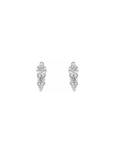 Load image into Gallery viewer, Diamond Trio Drop Studs

