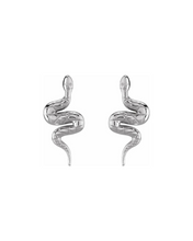 Load image into Gallery viewer, Medusa Textured Snake Studs
