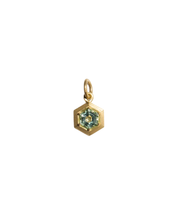 Load image into Gallery viewer, 18k Phoenix Flame Necklace - 0.50ct Hexagonal Mint Beryl
