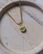Load image into Gallery viewer, 18k Phoenix Flame Necklace - 0.50ct Hexagonal Mint Beryl
