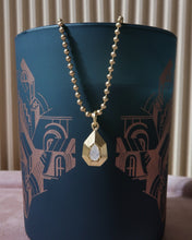 Load image into Gallery viewer, 18k Phoenix Flame Necklace - 0.44ct Fancy White Pear Diamond
