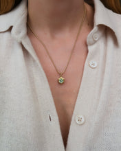 Load image into Gallery viewer, 18k Phoenix Flame Necklace - 0.50ct Hexagonal Mint Beryl
