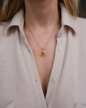 Load image into Gallery viewer, The Fates Pendant - 2.16ct Portrait Cut Orange Tourmaline
