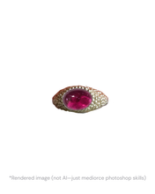 Load image into Gallery viewer, Mycenaean Pebble Signet—African Dark Pink Tourmaline
