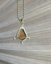 Load and play video in Gallery viewer, The Fates Pendant - 2.16ct Portrait Cut Orange Tourmaline
