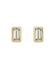 Load image into Gallery viewer, Baguette Bezel Studs
