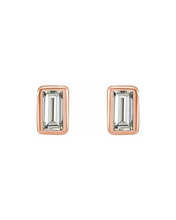 Load image into Gallery viewer, Baguette Bezel Studs

