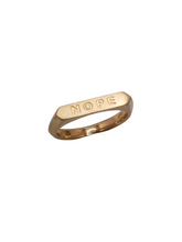 Load image into Gallery viewer, NOPE Pinky Ring

