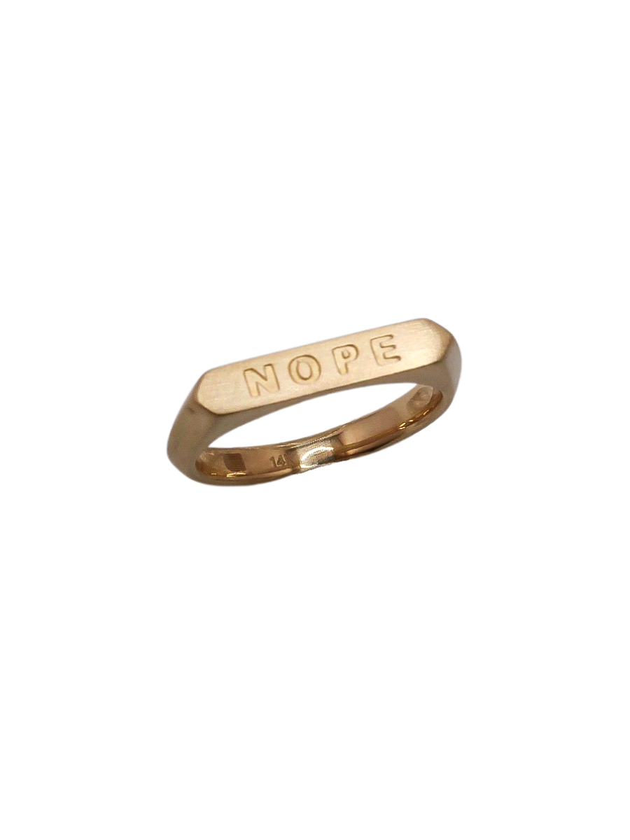 NOPE Pinky Ring