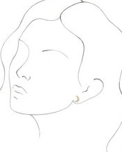 Load image into Gallery viewer, Diamond Crescent Moon Studs
