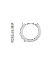 Load image into Gallery viewer, Baguette Huggie Earrings
