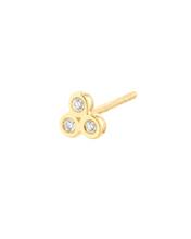 Load image into Gallery viewer, Bezel-Set Diamond Trio Studs
