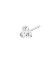 Load image into Gallery viewer, Bezel-Set Diamond Trio Studs
