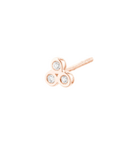 Load image into Gallery viewer, Bezel-Set Diamond Trio Studs
