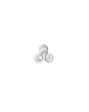 Load image into Gallery viewer, Bezel-Set Diamond Trio Studs
