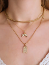 Load image into Gallery viewer, Golden Croissant Necklace
