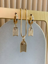 Load image into Gallery viewer, Delphi&#39;s Arch Drop Earrings
