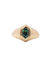 Load image into Gallery viewer, Artemis Signet Ring - 1.03ct Teal Sapphire
