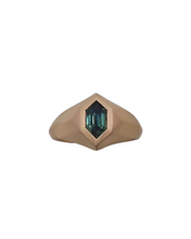 Load image into Gallery viewer, Artemis Signet Ring - 1.03ct Teal Sapphire
